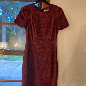 Calvin Klein Fitted Midi Dress